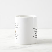 可愛いコッカプーの解剖図　コッカプー愛好家へのギフト コーヒーマグカップ (中央)
