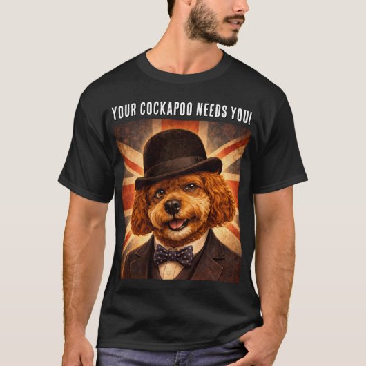 可愛いコッカプーグッズのTシャツ Tシャツ (正面)
