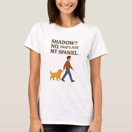 可愛いコッカー・スパニエル Tシャツ (正面)