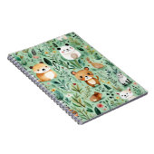 可愛いコテージコアグリーンフィールド磁気フレーム ノートブック (右側)