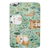 可愛いコテージコアグリーンフィールド磁気フレーム バスマット (正面縦)