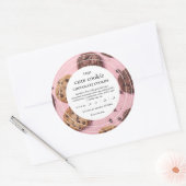 可愛いコテージフードローレーベル ラウンドシール (封筒)