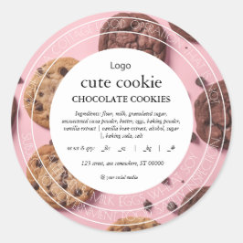 可愛いコテージフードローレーベル ラウンドシール