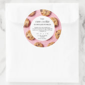 可愛いコテージフードローレーベル ラウンドシール (バッグ)