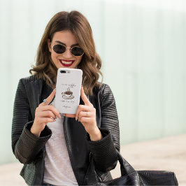 可愛いコパーソナライズされたーヒー好きミニマル iPhone 11 ケース