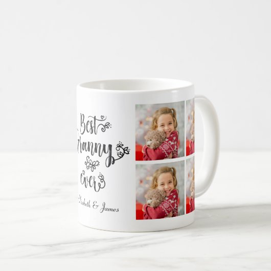 可愛いコラージュ写真最高のグラニー・エバー祖母ギフトC コーヒーマグカップ (正面右)
