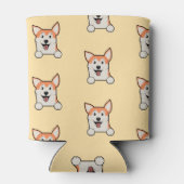 可愛いコルギパターン – ドッグラバードリンククールデザイン 缶クーラー (裏面)