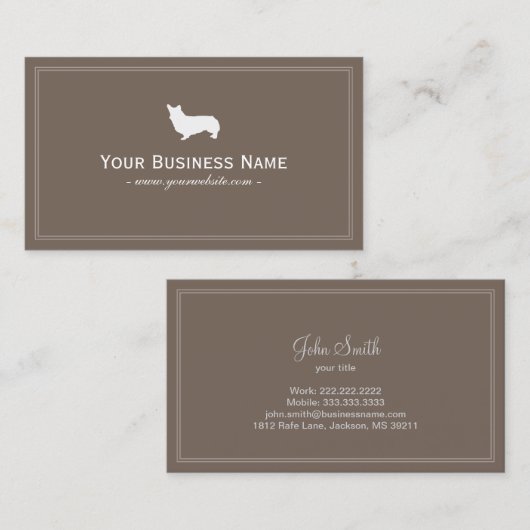 可愛いコルギペットシッター平野 名刺 (正面/裏面)