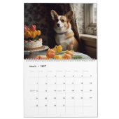 可愛いコルギ。2024 カレンダー (3月 2027)