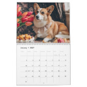 可愛いコルギ。2024 カレンダー (1月 2027)