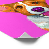 可愛いコーギポスター、私の部屋、学生用の部屋ポスター ポスター (角)