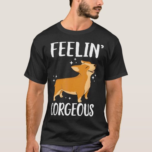 可愛いコーギー Tシャツ (正面)