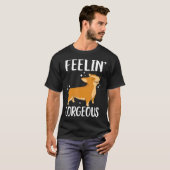 可愛いコーギー Tシャツ (正面フル)
