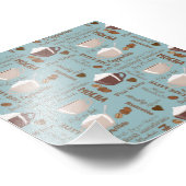 可愛いコーヒーカップクリームカフェイン粒茶色ハート フォトプリント            (角)