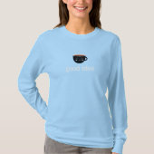 可愛いコーヒーカップ ブルースウェット Tシャツ (正面)