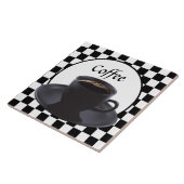 可愛いコーヒーキッチンデカール タイル (側面)