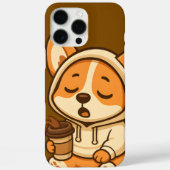 可愛いコーヒーコーギ – かわいいドッグケース Case-Mate iPhoneケース (裏面)
