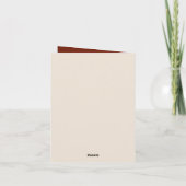 可愛いコーヒーショップ任意の目的を追加メッセージ カード (裏面)