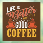 可愛いコーヒーショップ単語artウィンドウズラッキング ウィンドウサイン (シート3)