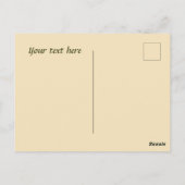 可愛いコーヒーショップ感謝していお客様またはベンダー ポストカード (裏面)