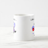 可愛いコーヒーバズ漫画パープルワーカーミツバチ コーヒーマグカップ (中央)