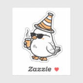 可愛いコーヒーバードステッカー – 居心地の良いモーニングビア シール (シート)