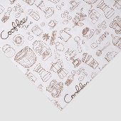 可愛いコーヒーパターン 薄葉紙 (詳細)