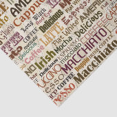 可愛いコーヒーワードパーティー 薄葉紙 (詳細)