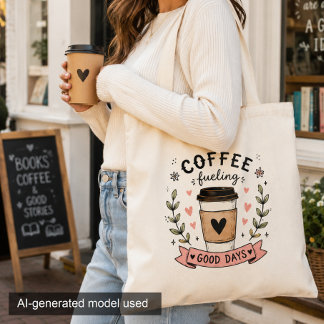 可愛いコーヒー愛好家へのギフト 毎日使えるトートバッグ トートバッグ