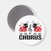 可愛いコーラスレッドラディバグ マグネット (正面/裏面)