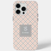 可愛いコーラルグレイiPhoneケース トレンディクリアデザイン Case-Mate iPhoneケース (裏面)