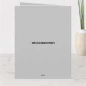 可愛いゴシックガール甘い誕生日ゴシック式グリーティングカード カード (裏面)