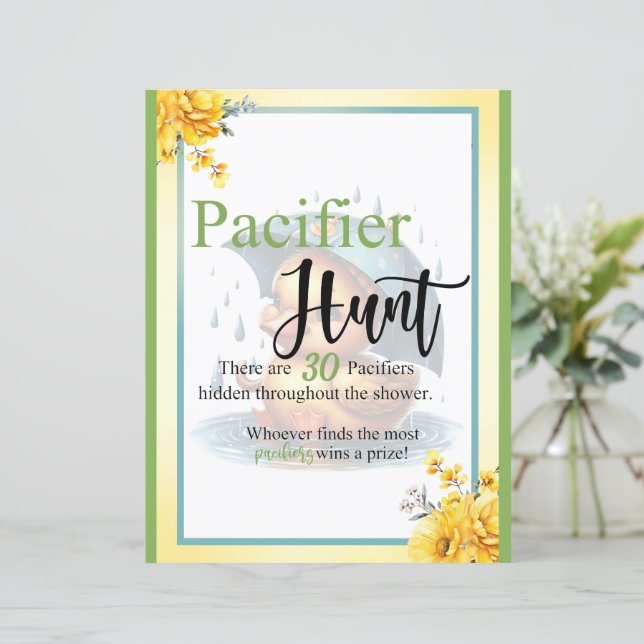 可愛いゴムアヒル赤ちゃんシャワーおしゃぶり狩りゲーム (スタンド正面)