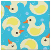 可愛いゴム鴨の模様生地 ファブリック (クローズアップ)