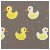 可愛いゴム鴨の模様生地 ファブリック (クローズアップ)