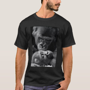 可愛いゴリララベルpfpメーカーグラフィック tシャツ