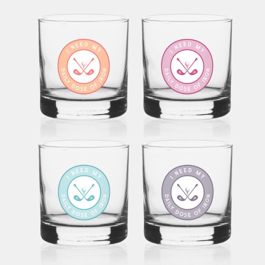 可愛いゴルファーおもしろいユーモアゴルフアイアンスポーツギフトセット ウイスキーグラス