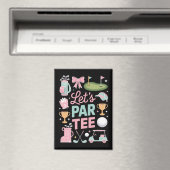 可愛いゴルファーのプレゼント Let's Par Tee ゴルフ マグネット (インサイチュ (食洗機))