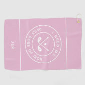 可愛いゴルファーのユーモアゴルフアイアンスポーツプロピガーリーンク ゴルフタオル (横)