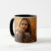 可愛いゴールデン最高のレトリーバー犬のママ今までコーヒー マグカップ (正面左)