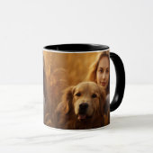 可愛いゴールデン最高のレトリーバー犬のママ今までコーヒー マグカップ (正面右)