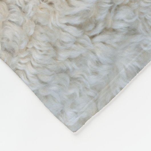 可愛いゴールデン・ドードルの背景 フリースブランケット (角)