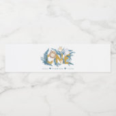 可愛いサファリパーソナライズされたアニマルズ誕生日 ペットボトルラベル (シングルラベル)