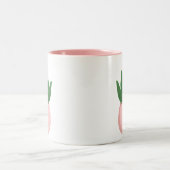 可愛いサボテンの引用 ツートーンマグカップ (中央)