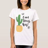 可愛いサボテンの引用 Tシャツ (正面)