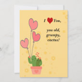 可愛いサボテン シーズンカード (正面)