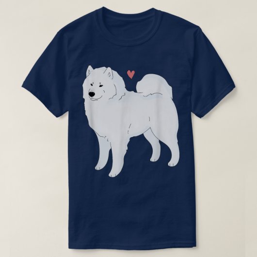 可愛いサモイドグッズ Tシャツ (デザイン正面)