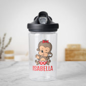 可愛いサルの水瓶女の子 – ウィンキング ウォーターボトル