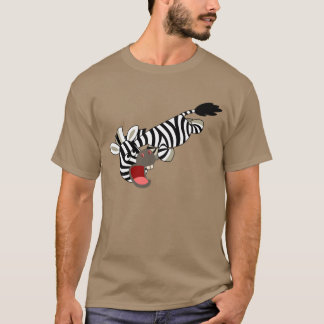 可愛いサンキッシュな漫画ゼブラTシャツ Tシャツ