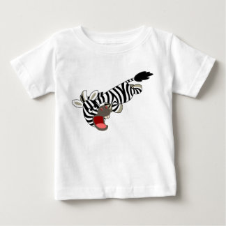 可愛いサンキッシュ漫画ゼブラベビーTシャツ ベビーTシャツ